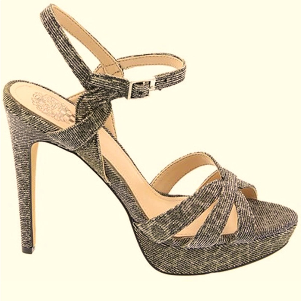 VINCE CAMUTO Jessamae platform open toe heeled.